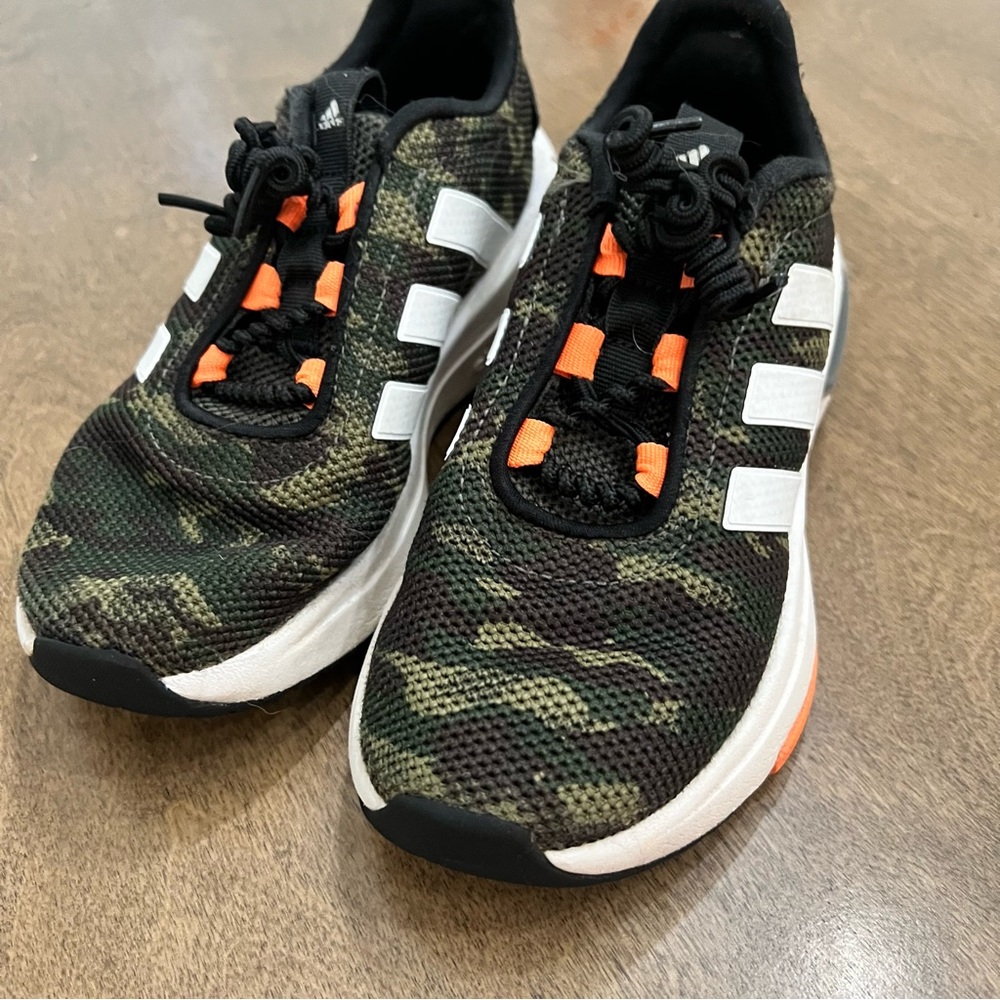adidas Kids Black and Orange Sneakers